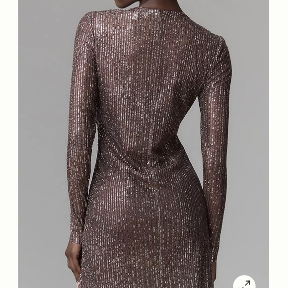 Walter Baker Bellini Sequin Sheer Mini Coctail Dress Size: S - Picture 4 of 11